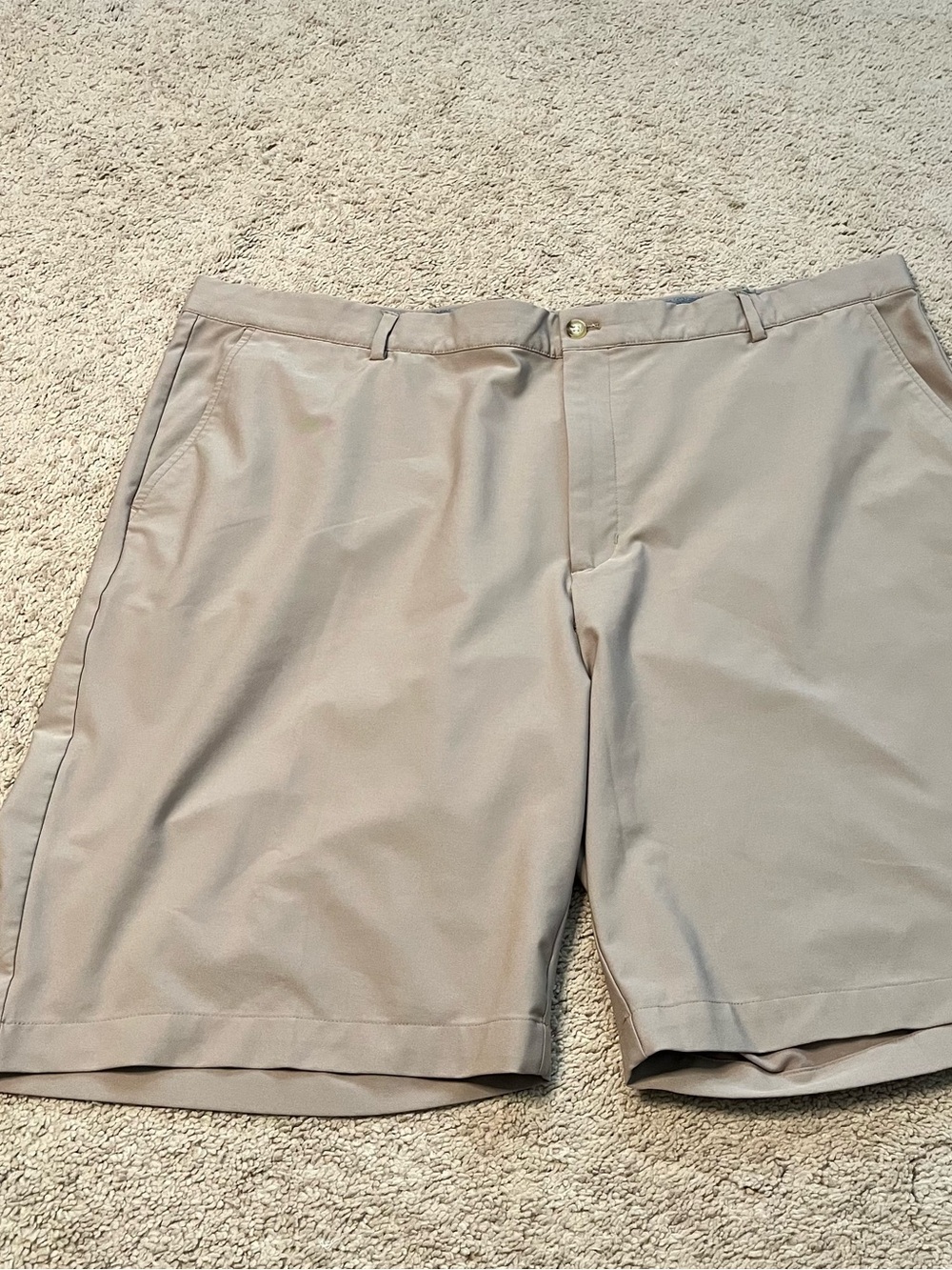 Greg Norman Collection Tan Golf Shorts